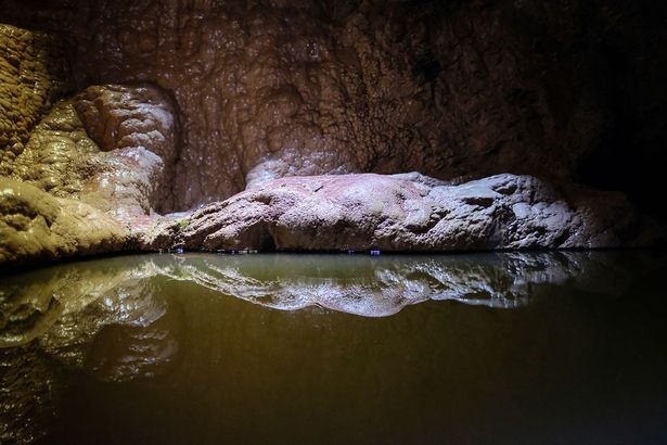 The space inside the cave is cold, dark and teeming with spiders and marine bugs like sea slaters