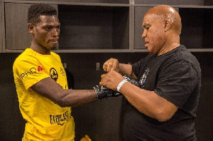 Commey and his trainer Andre Rozier