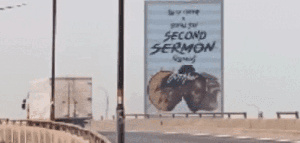 'Second Sermon' billboard in Nigeria