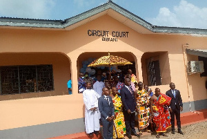 Chief Justice, Kwasi Anin-Yeboah with some chiefs