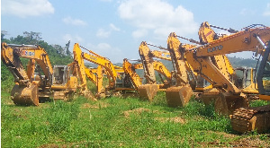 A number of excavators have been seized from mining sites across the country