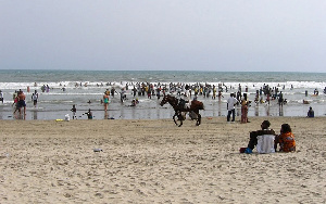 Covid-19 has affected business at the Labadi Beach