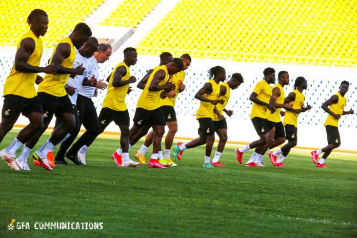 Black Stars training