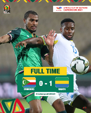 Gabon won their match with Comoros