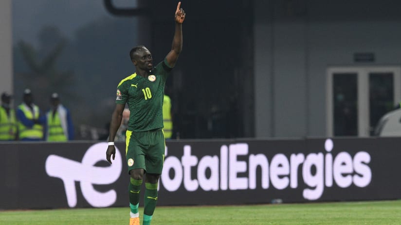 Sadio Mane of Senegal celebrates