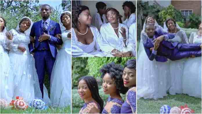 Man marries triplet sisters