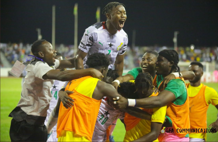 Black Stars celebrate