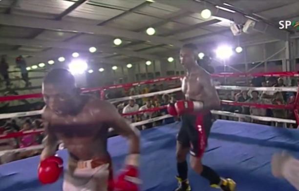 Buthelezi directed his attention at an empty corner of the ring