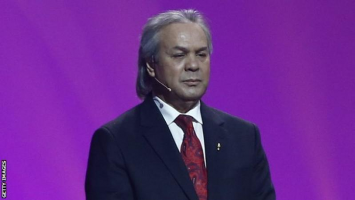 Rabah Madjer was part of the draw ceremony for 2022 World Cup finals. Image Source: Getty Images