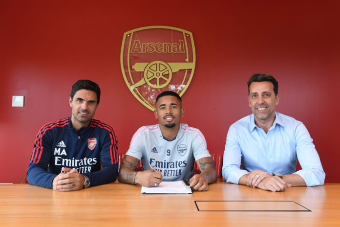 Mikel Arteta worked with Gabriel Jesus at Manchester City