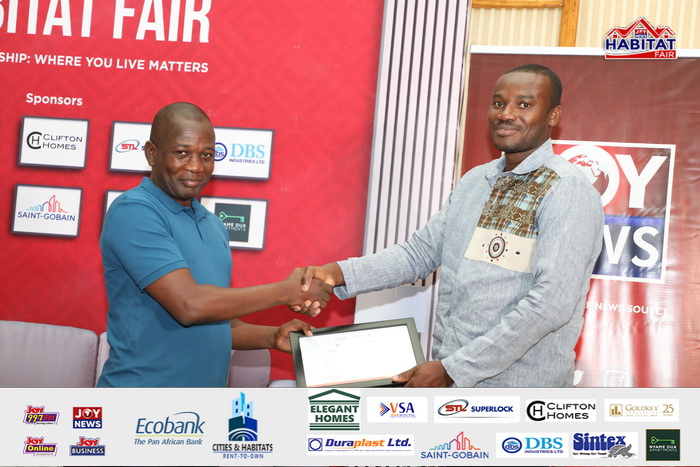 Ecobank-JoyNews Habitat Fair sponsors receive certificates of honour