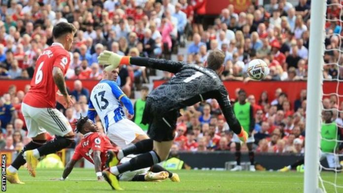 Pascal Gross has scored six goals against Manchester United in the Premier League, three more than he has against any other team in the league