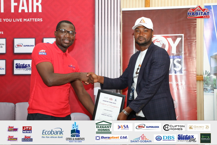 Ecobank-JoyNews Habitat Fair sponsors receive certificates of honour