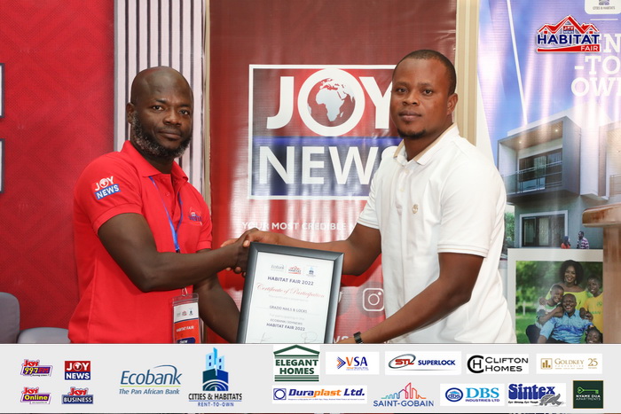 Ecobank-JoyNews Habitat Fair sponsors receive certificates of honour