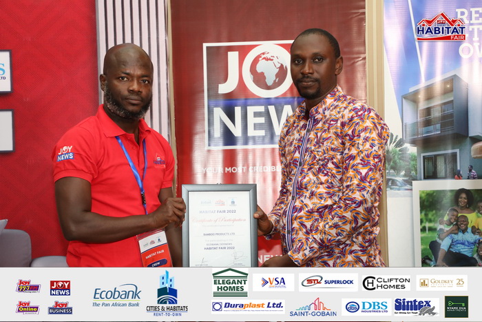 Ecobank-JoyNews Habitat Fair sponsors receive certificates of honour