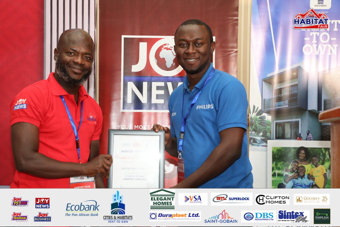 Ecobank-JoyNews Habitat Fair sponsors receive certificates of honour