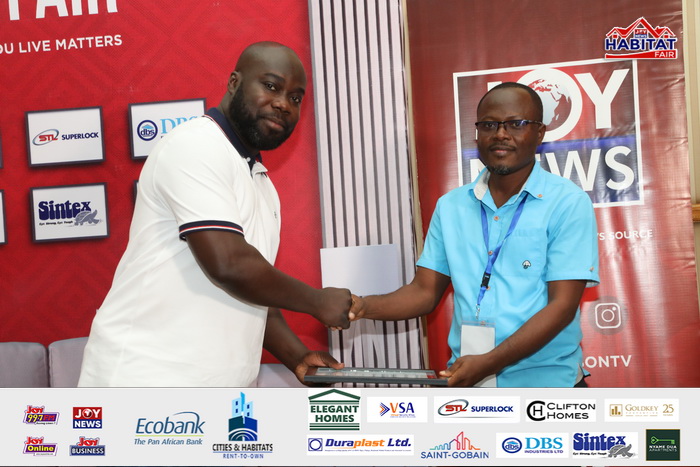 Ecobank-JoyNews Habitat Fair sponsors receive certificates of honour