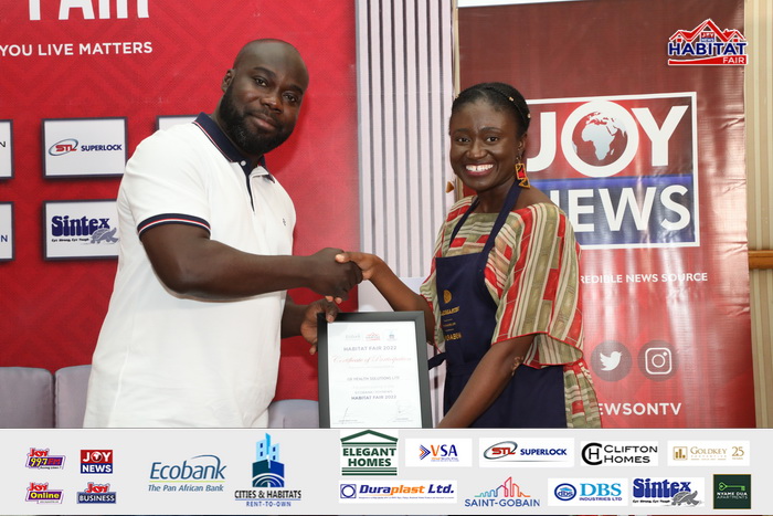 Ecobank-JoyNews Habitat Fair sponsors receive certificates of honour