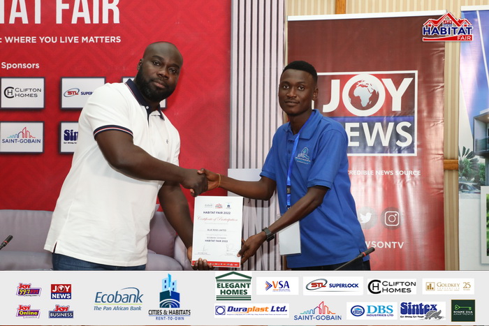 Ecobank-JoyNews Habitat Fair sponsors receive certificates of honour