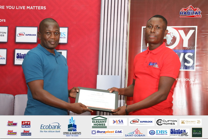 Ecobank-JoyNews Habitat Fair sponsors receive certificates of honour