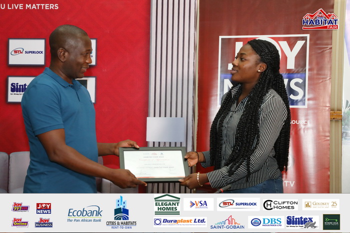 Ecobank-JoyNews Habitat Fair sponsors receive certificates of honour