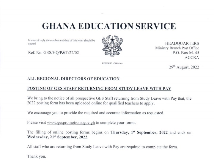 notice-to-ges-staff-returning-from-study-leave-with-pay-2022