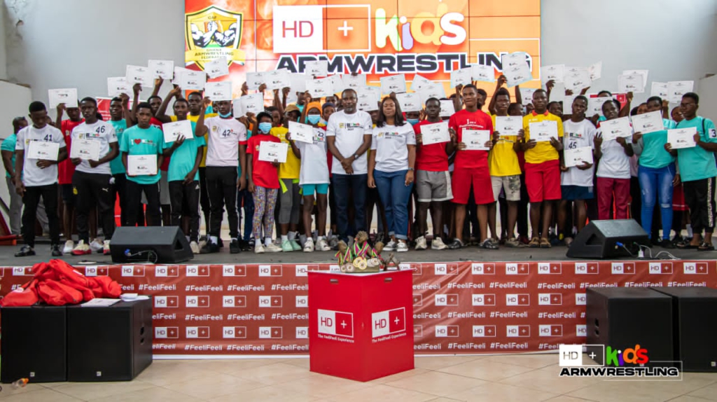 Massive turnout at HD+ Kids Arm-wrestling Championship in Accra
