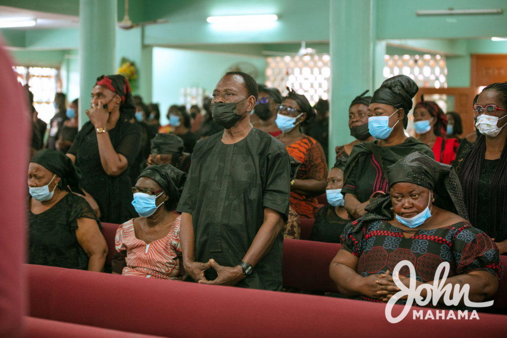 Photos: Mahama joins A.B Crentsil's family at memorial service