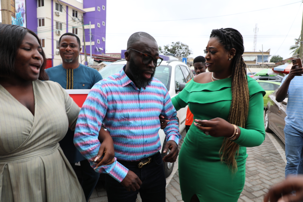 Photos: Hitz FM team surprises Andy Dosty on his birthday