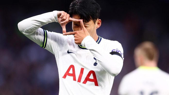 Son Heung-min celebrates Image credit: Getty Images