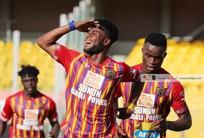 Afriyie Barnieh celebrates