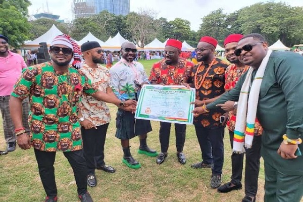 Jim Iyke receives chieftaincy title in Ghana