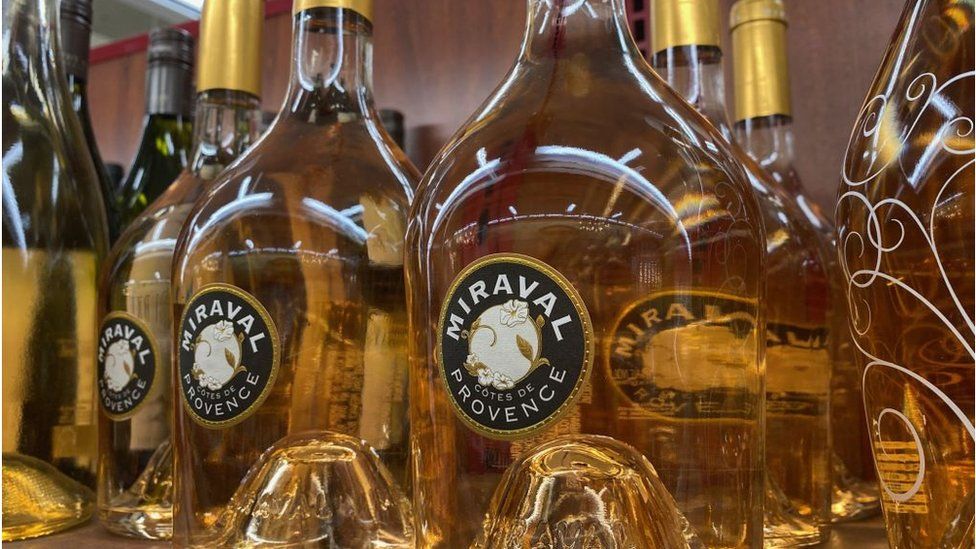 Miraval wine on shelves