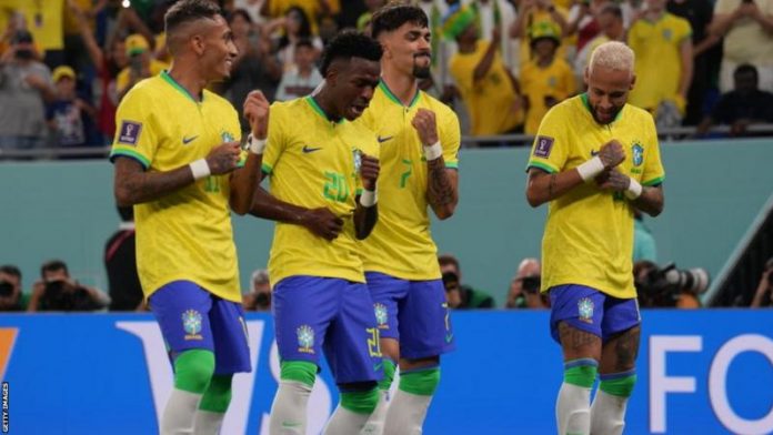 Brazil delivered an ominous message to their World Cup rivals with a dazzling display of attacking brilliance to dismantle South Korea and set up a quarter-final against Croatia.