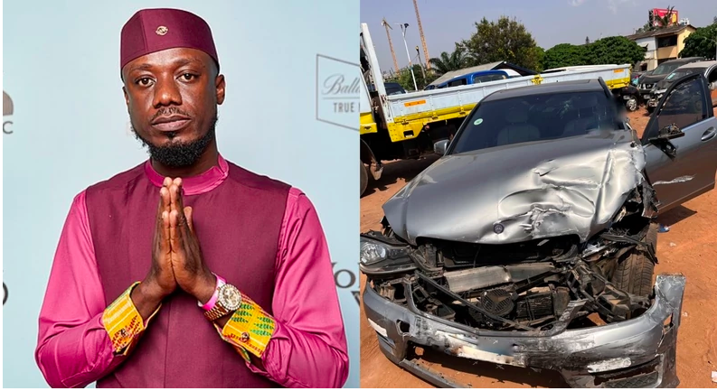 Blogger Eugene Osafo Nkansa ‘Nkonkonsa’ involved in car accident