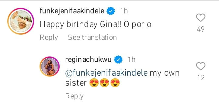 Funke Akindele hails Regina Chukwu on her birthday