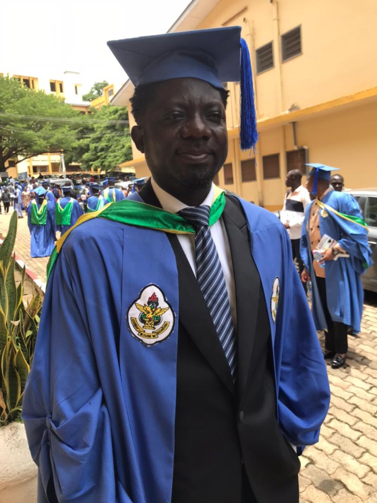 Kumawood star Bill Asamoah obtains master's degree, promises to invest skills in movie industry