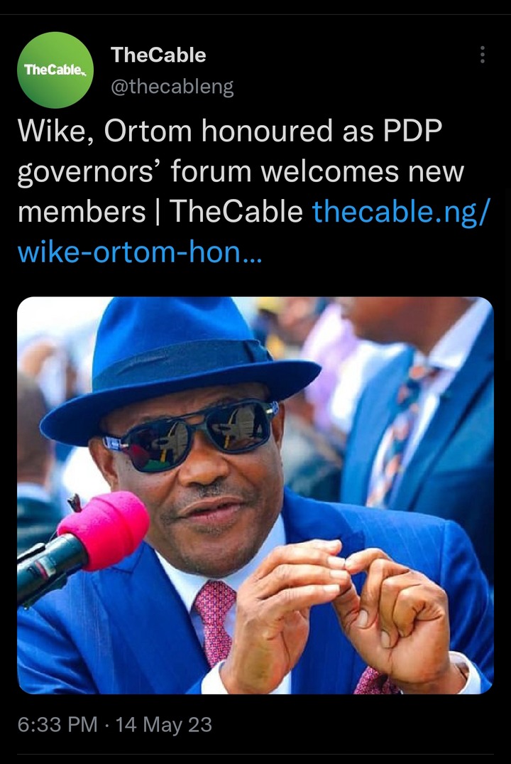 Today’s Headlines: Wike, Ortom Honoured As PDP Govs Forum Welcomes New Members, Falana To Defend Seun Kuti Singer May Turn Self In Mknday