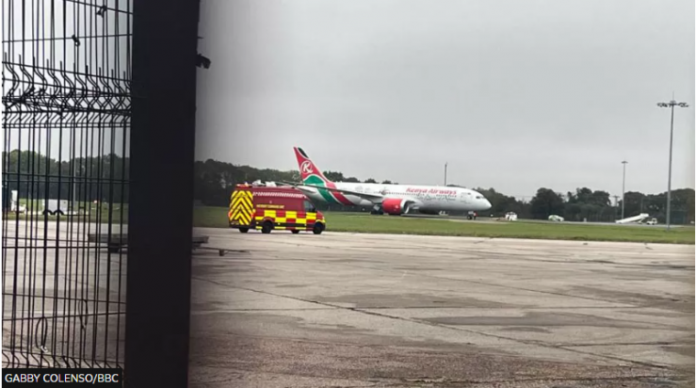 Kenya Airways plane intercepted and diverted from Heathrow to Stansted