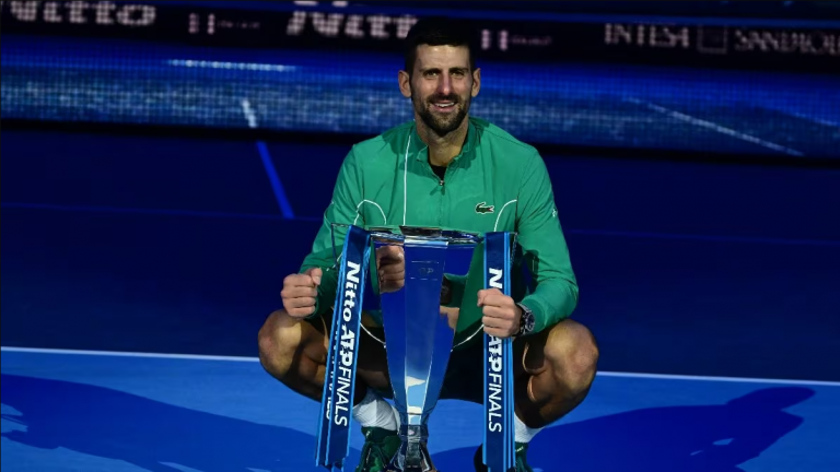 Novak Djokovic beats Jannik Sinner to win title