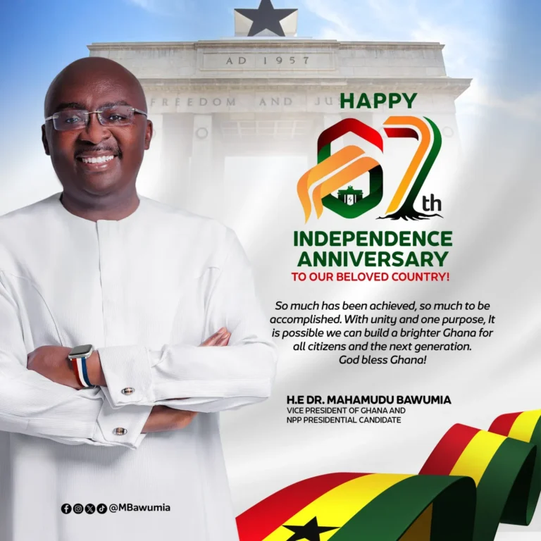 Bawumia preaches unity for progress on Independence Day –