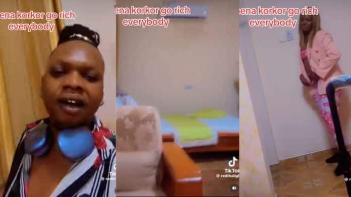 Here’s the full trending hotel room video of Nana Tornado and Abena Korkor –