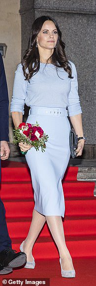 Princess Sofia was the first royal to wear the BOSS 'Vrima' skirt in November 2018