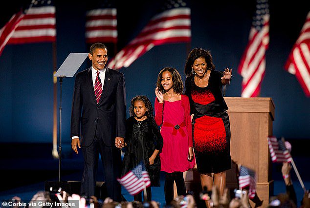 Malia became 'first daughter' in 2008 when Obama was elected for his first term