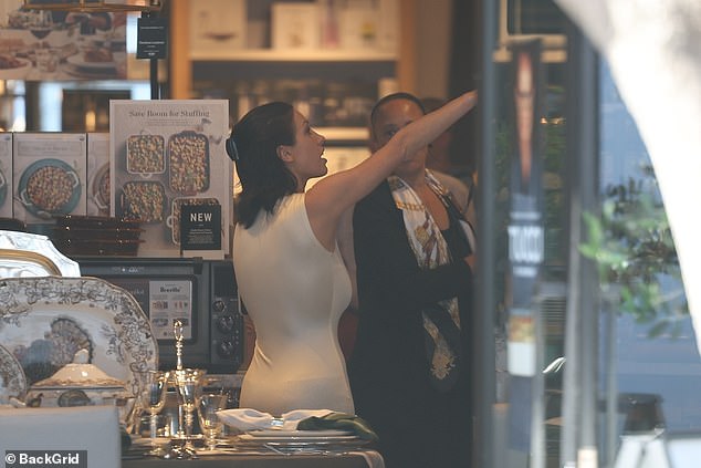 Bianca pointed to something on a high up shelf