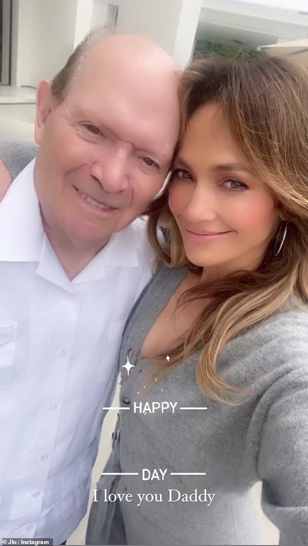 Last year, Jennifer Lopez shared a rare photo with her father on Father's Day. 'Happy Father’s Day to the best daddy ever!' she captioned the snap