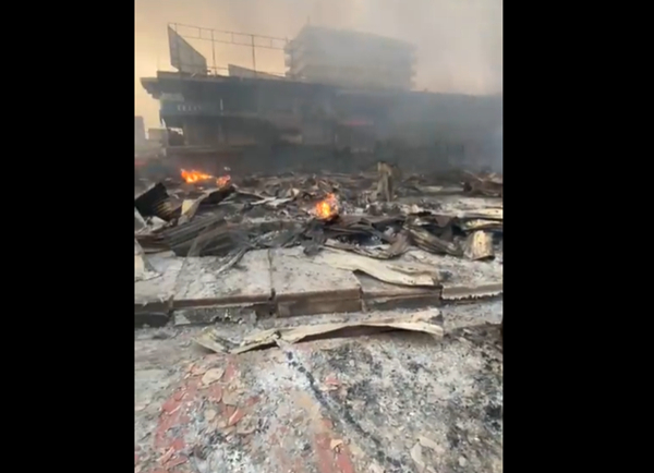 Fire destroys Kantamanto market