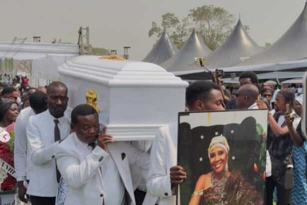 Maybe She Was There To Serve Water To The Guests – Peeps React To Sally Mann’s Outfit To Empress Gifty’s Mother’s Funeral