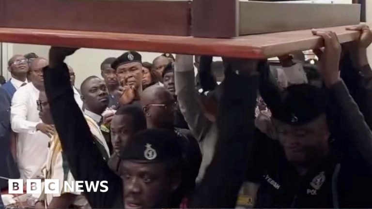 Chaos erupts in Ghana’s parliament