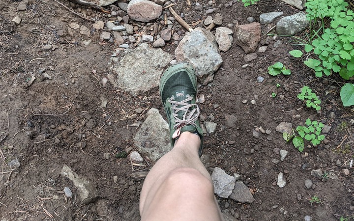 The Altra Lone Peaks women's hiking shoes started out as the perfect shoe for rocky trails, but eventually proved to be too tall for this barefoot-style hiker.